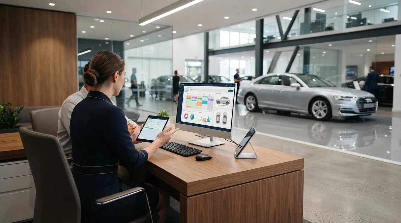 CRM для автодилера и автосервиса: лиды, записи, история авто