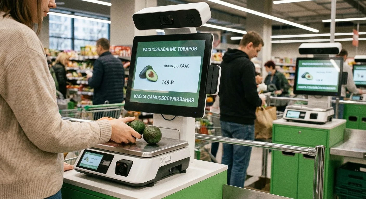 Распознавание товаров на весах и кассах самообслуживания: как ускорить обслуживание клиентов и сократить потери (гайд 2025)