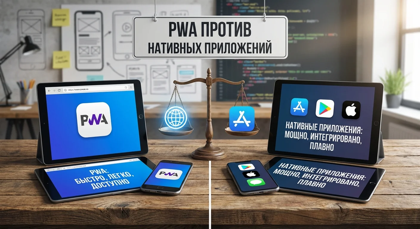 PWA (Progressive Web Apps) против нативных приложений: когда веб-технологии побеждают