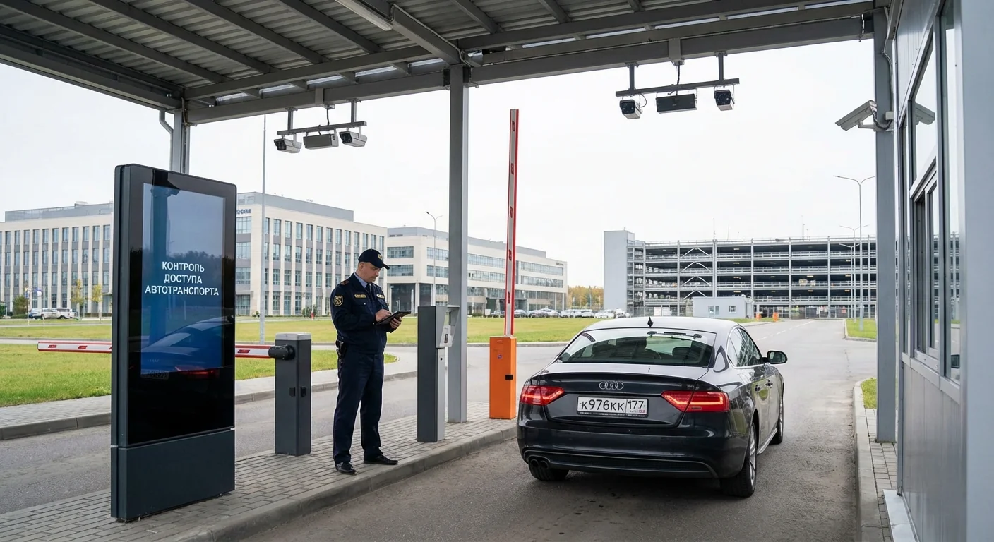 Контроль доступа автотранспорта: как ИИ распознает номера (LPR/ANPR), типы и марки машин на КПП за 2 секунды