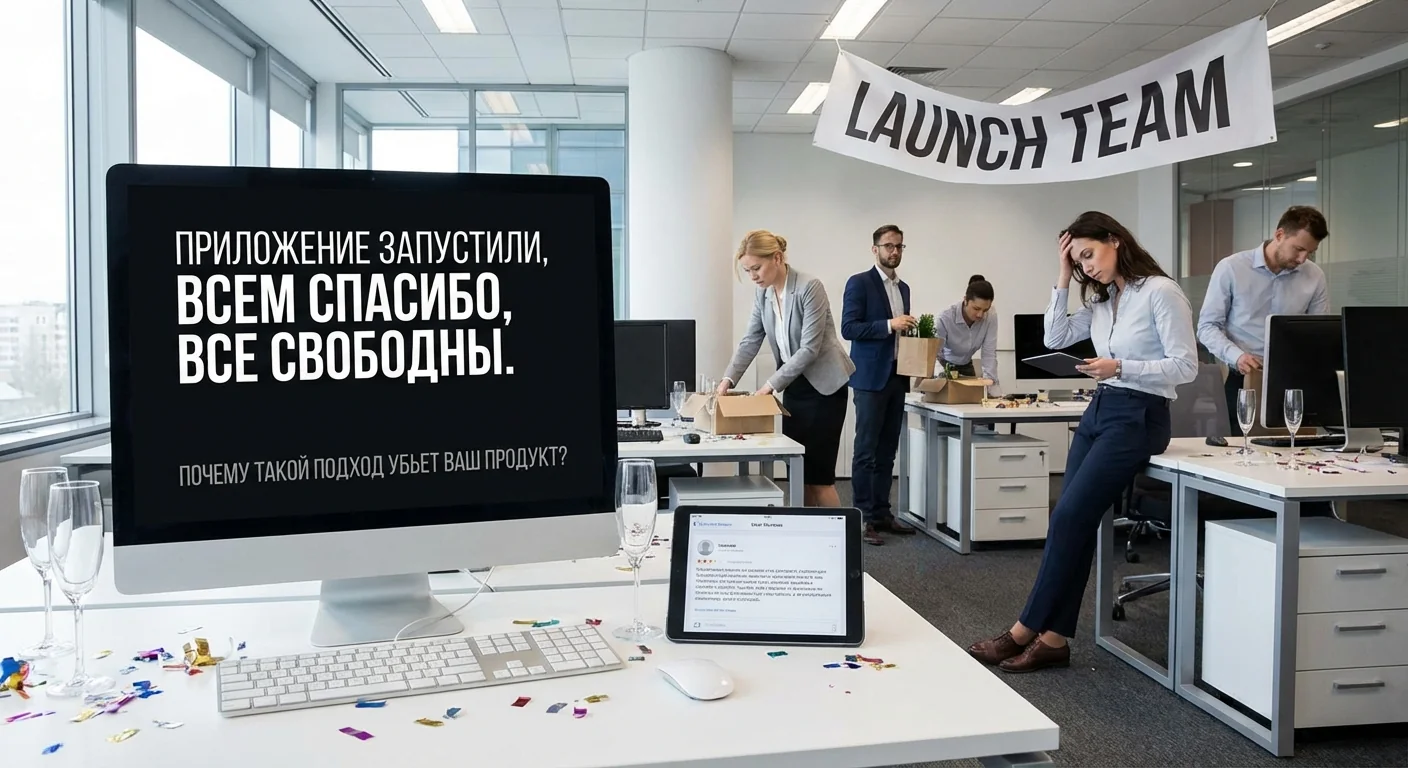 «Приложение запустили, всем спасибо, все свободны». Почему такой подход убьет ваш продукт?