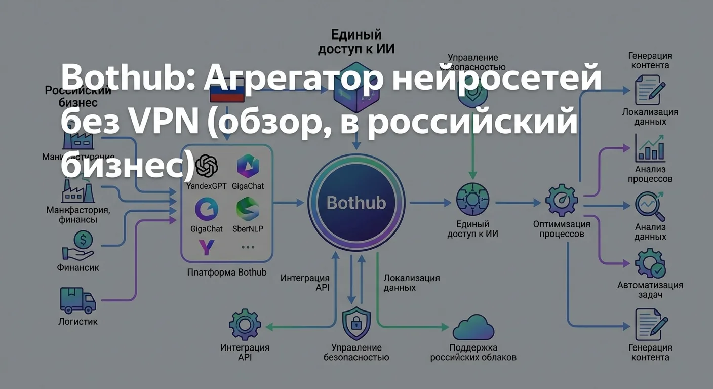 Bothub: агрегатор нейросетей без VPN (обзор 2025)