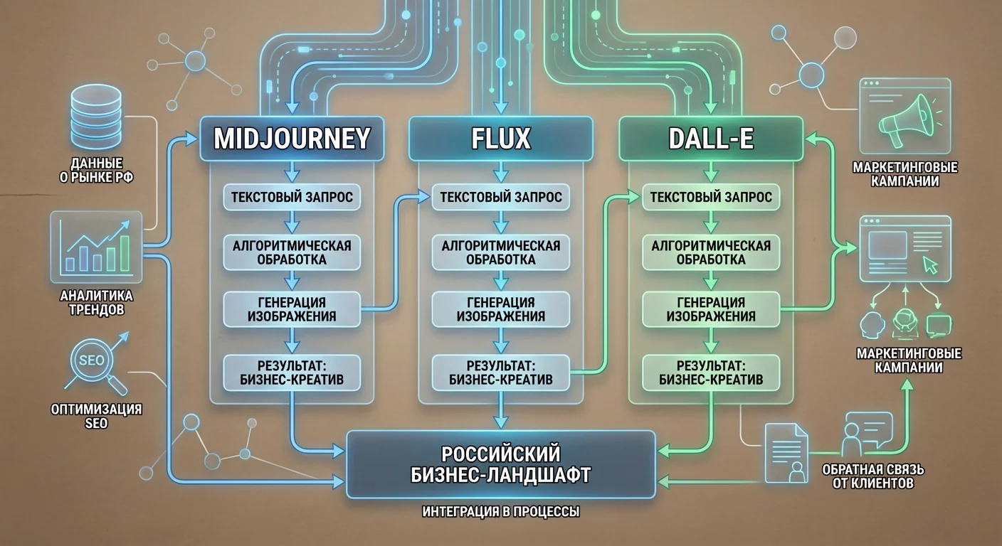 Text-to-Image: Midjourney vs Flux vs DALL-E vs Kandinsky vs локальные модели