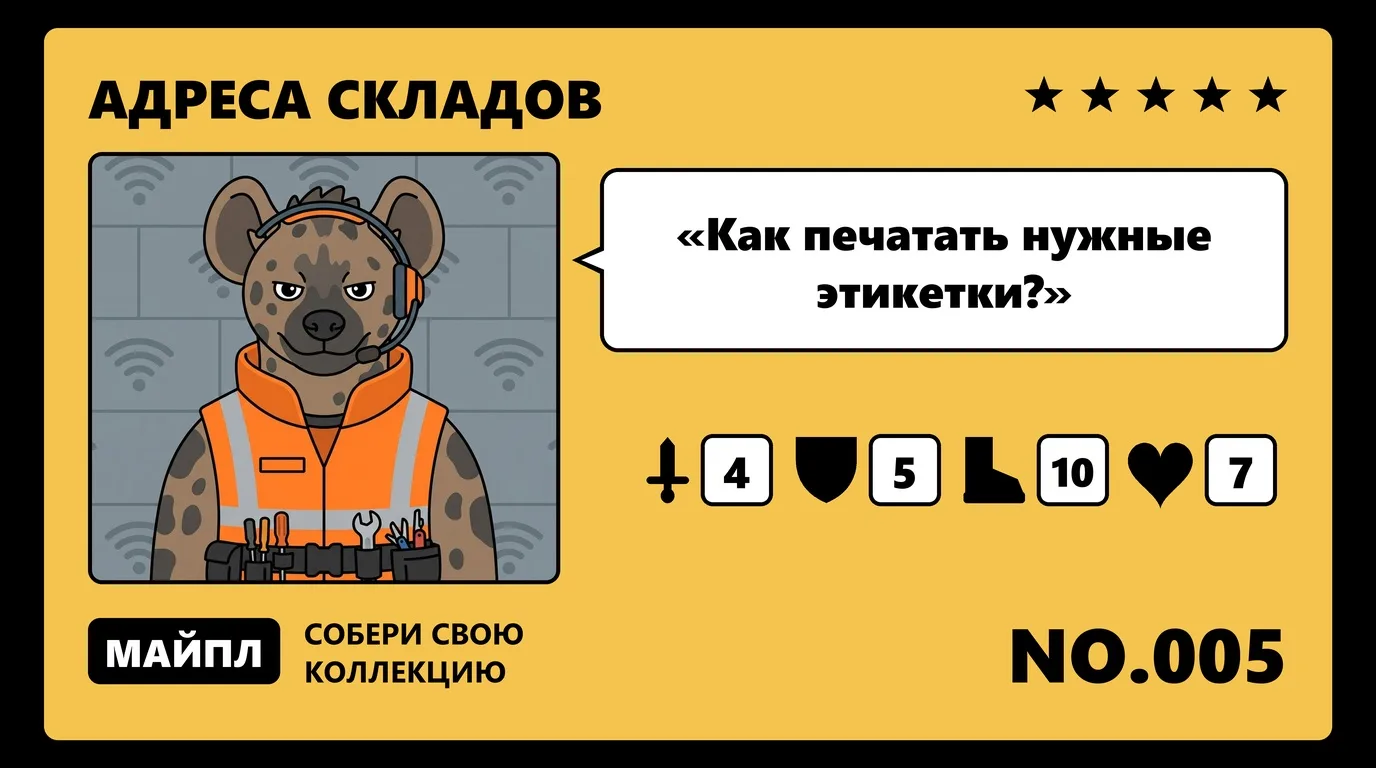 Недели 4–5 — этикетки, Wi-Fi и обучение кладовщиков