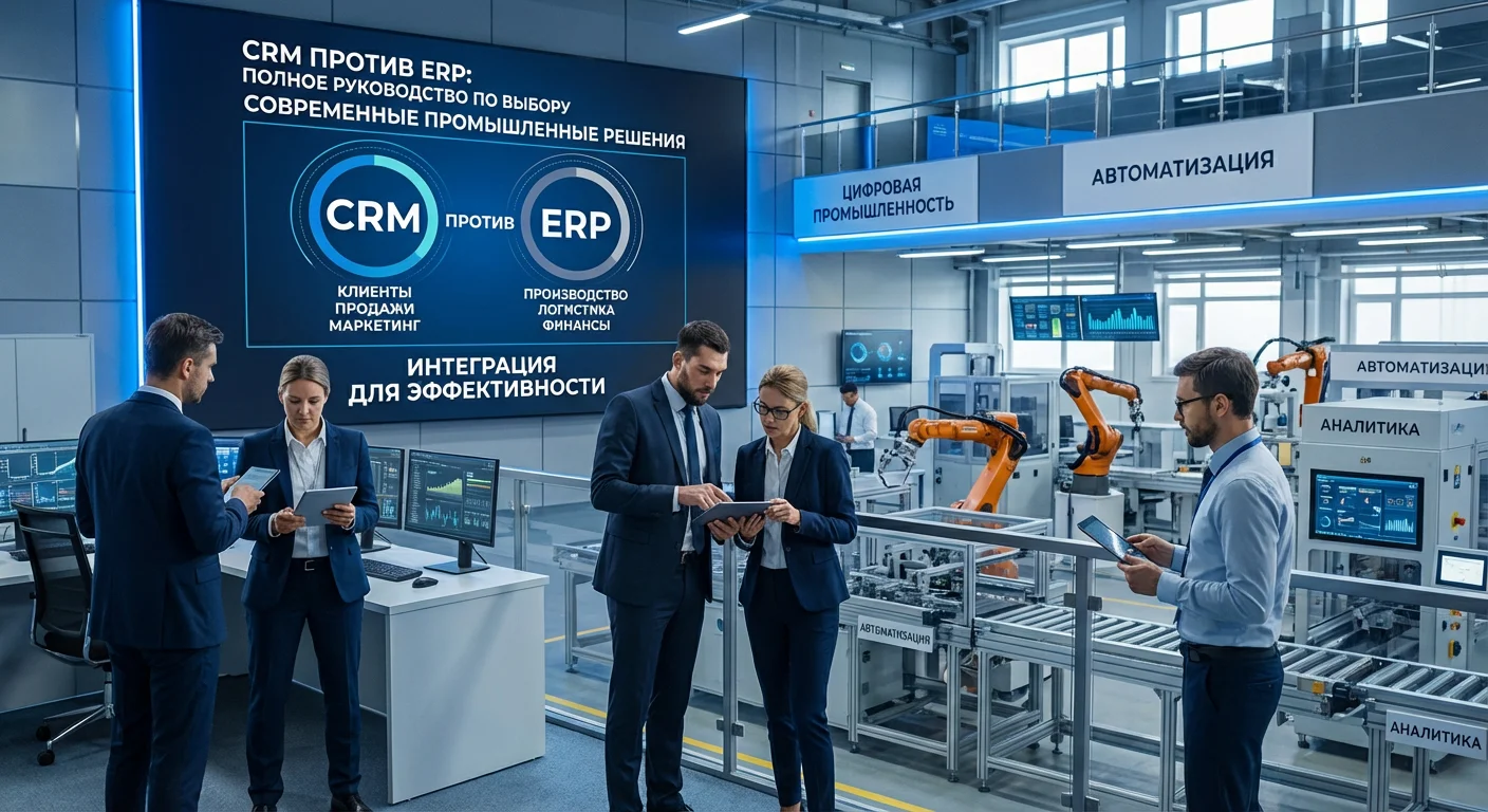 CRM vs ERP: полное руководство по выбору для среднего бизнеса