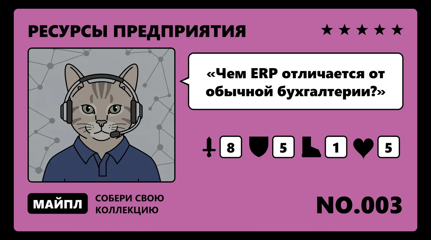 Чем ERP отличается от CRM, WMS и бухгалтерии