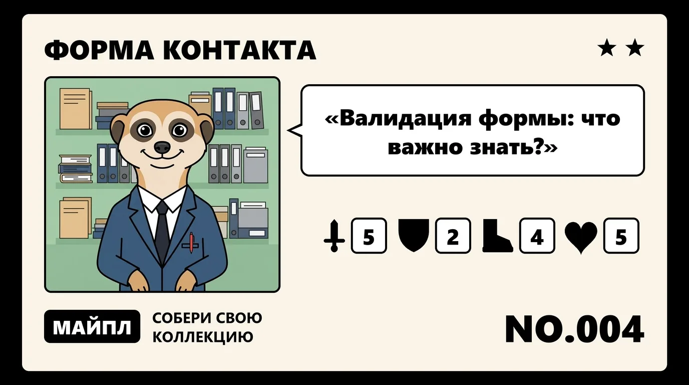 Валидация формы на сайте и маски ввода