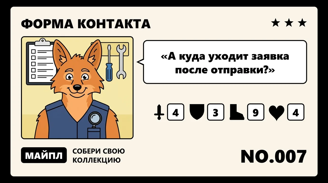 Куда отправлять заявку с формы
