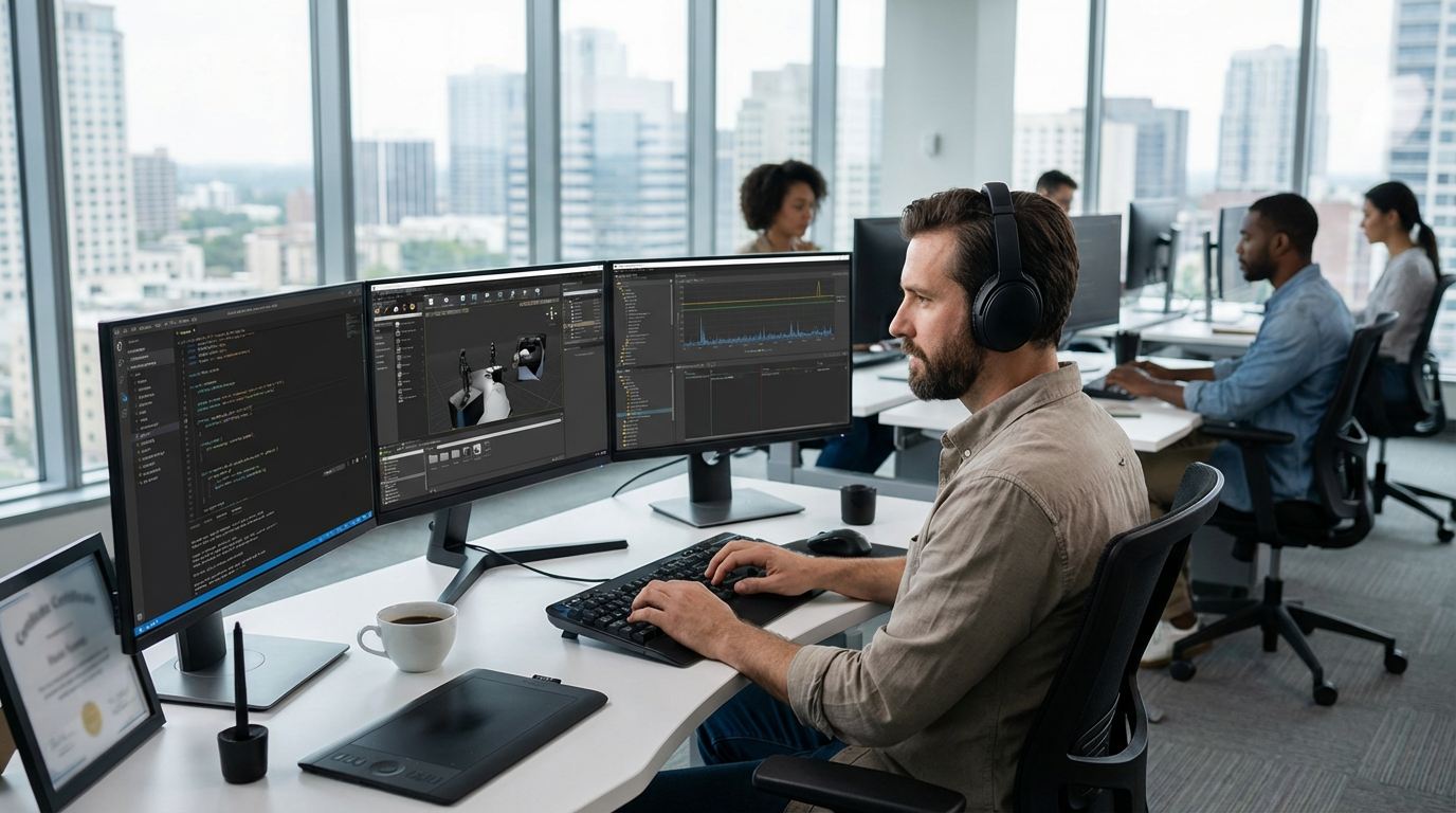 Геймдев-разработчик: путь от хобби до профессии с зарплатой 300 000 ₽ в 2026 году