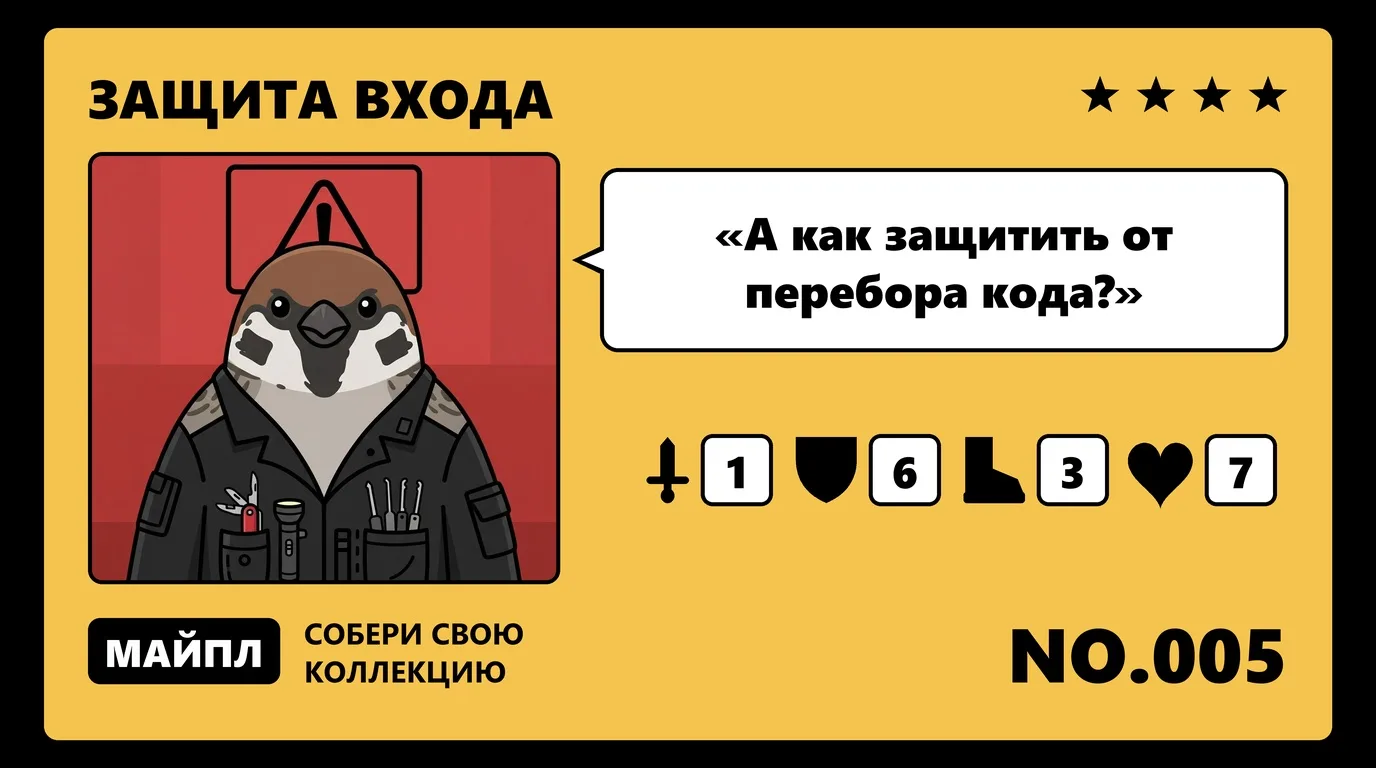 Типовые дыры в регистрации и входе