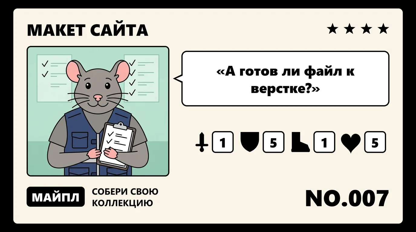 Чек-лист приемки макета перед оплатой верстки