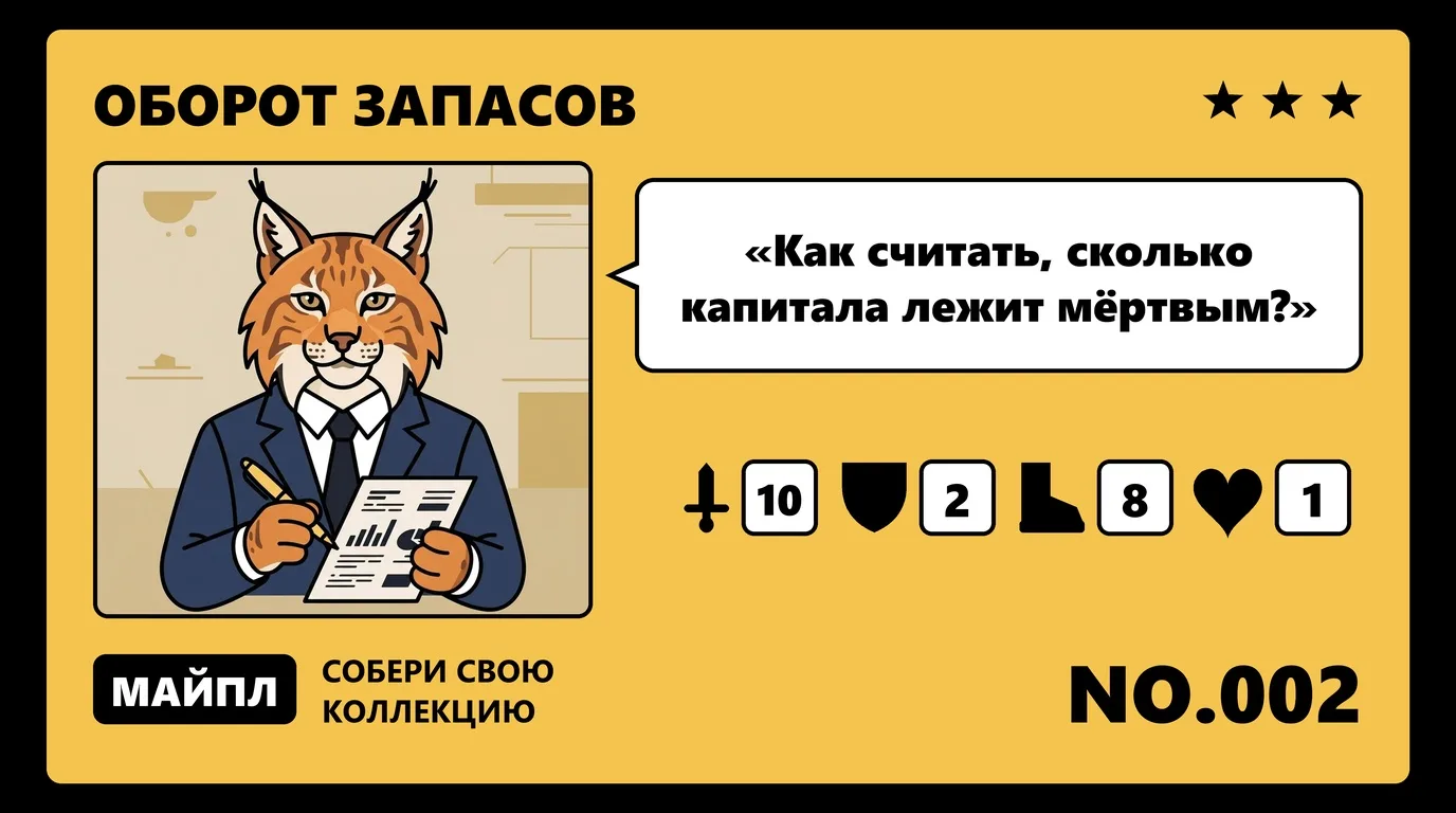 Оборачиваемость запасов и сколько денег заморожено