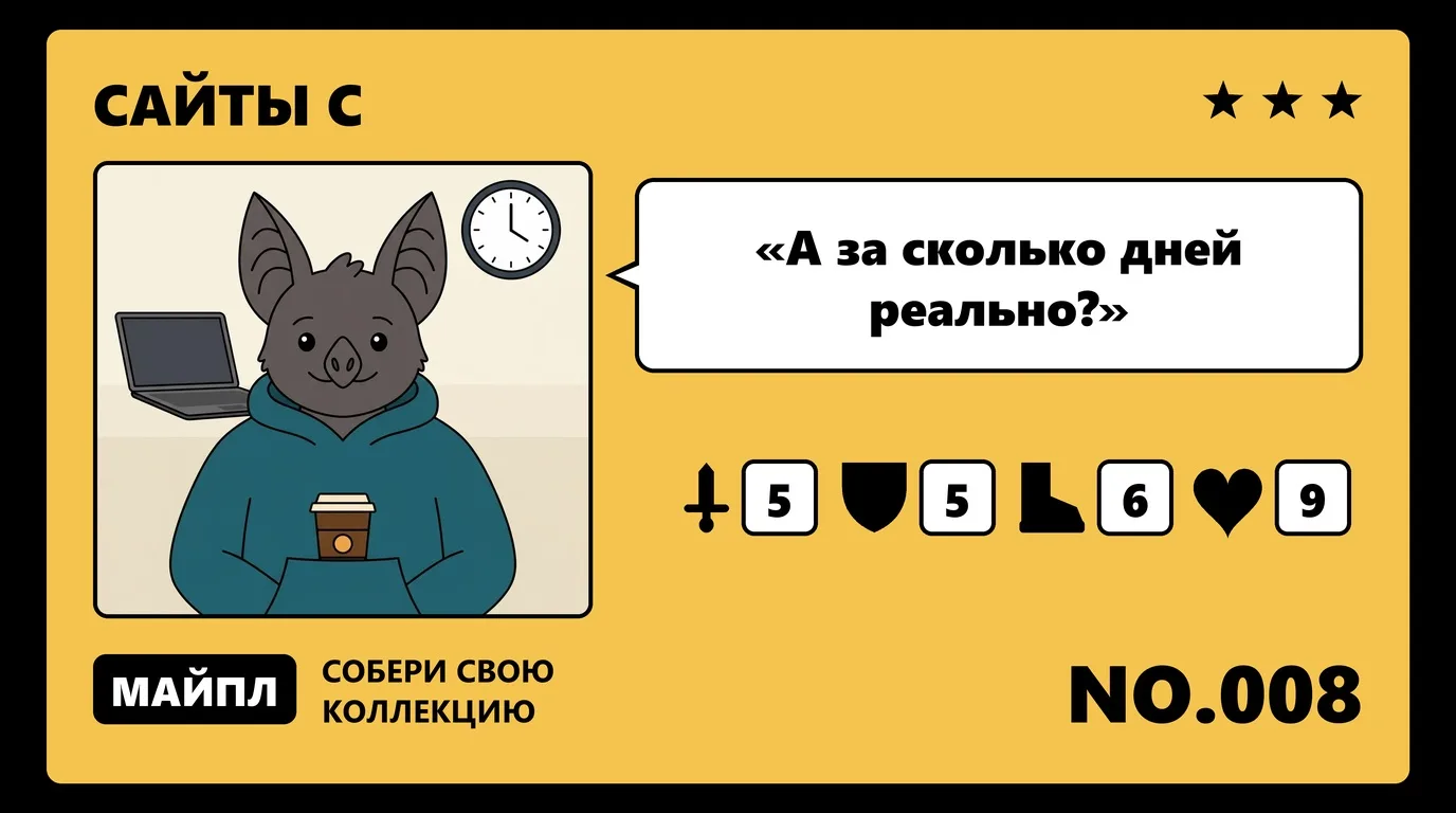 Сколько времени займет сайт своими руками