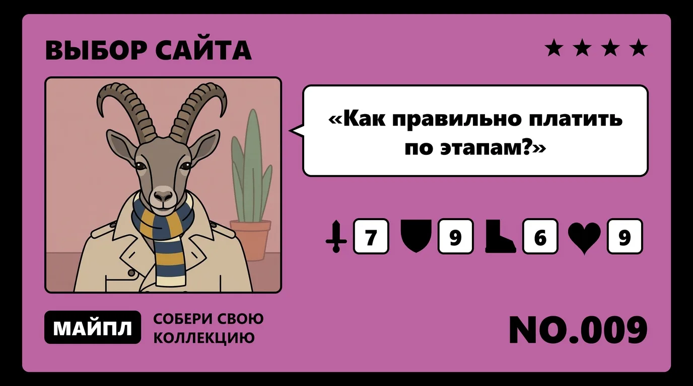 Сделка по этапам и приемка сайта