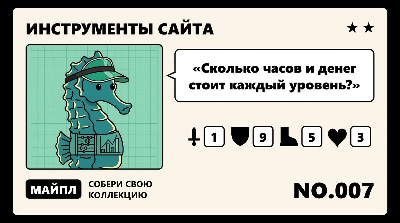 Сколько часов и денег стоит каждый уровень