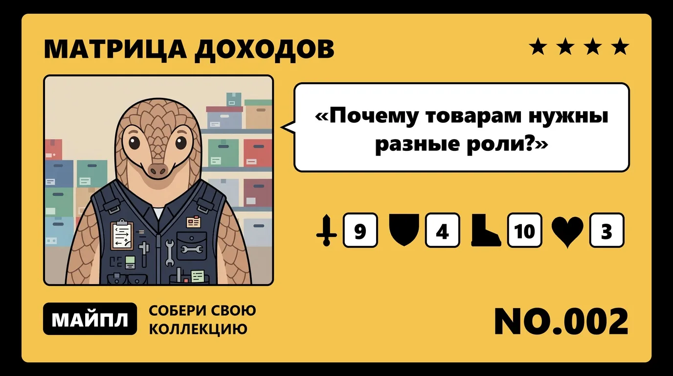 Роли категорий и цели по марже и обороту
