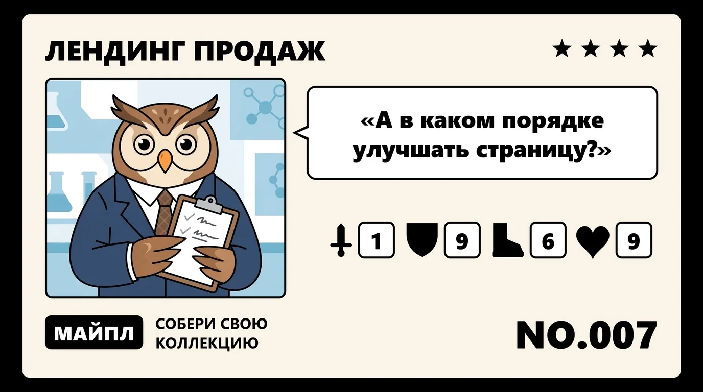 Что тестировать на лендинге первым