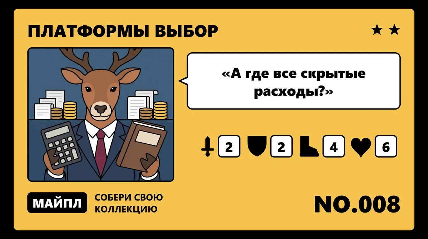 Стоимость владения конструктором за 3 года