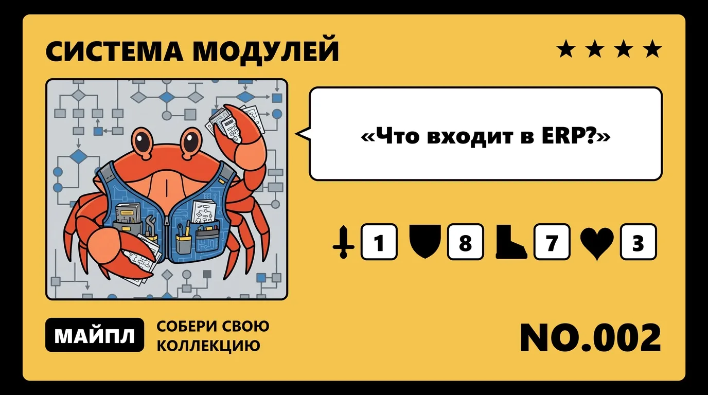 Из каких подсистем состоит 1С:ERP