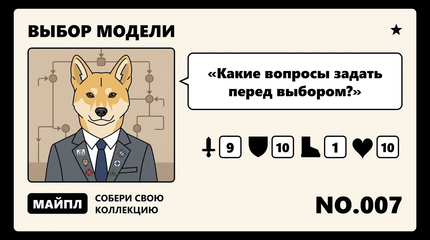 7 вопросов для выбора модели
