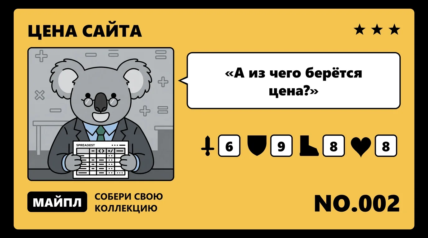 Из чего складывается цена сайта