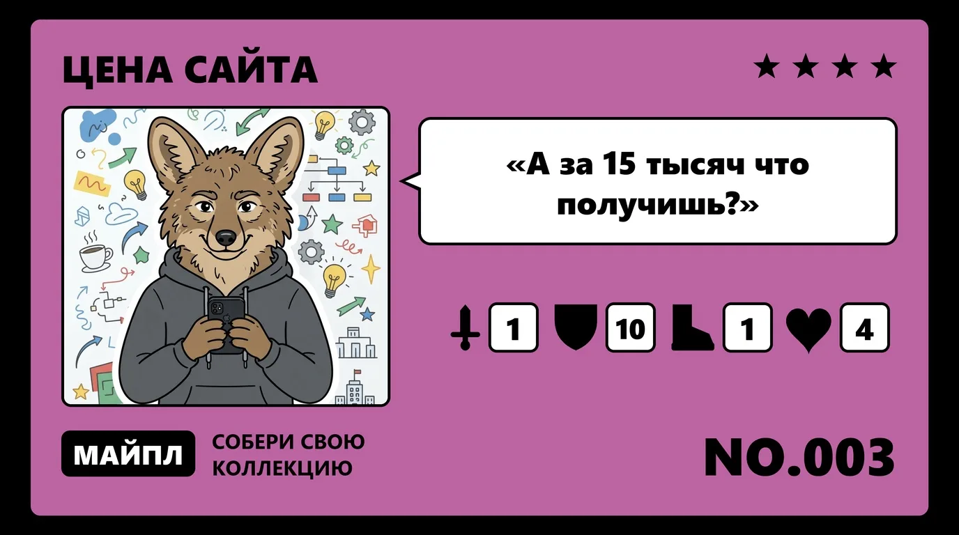 Сайт за 15 000 ₽ на конструкторе