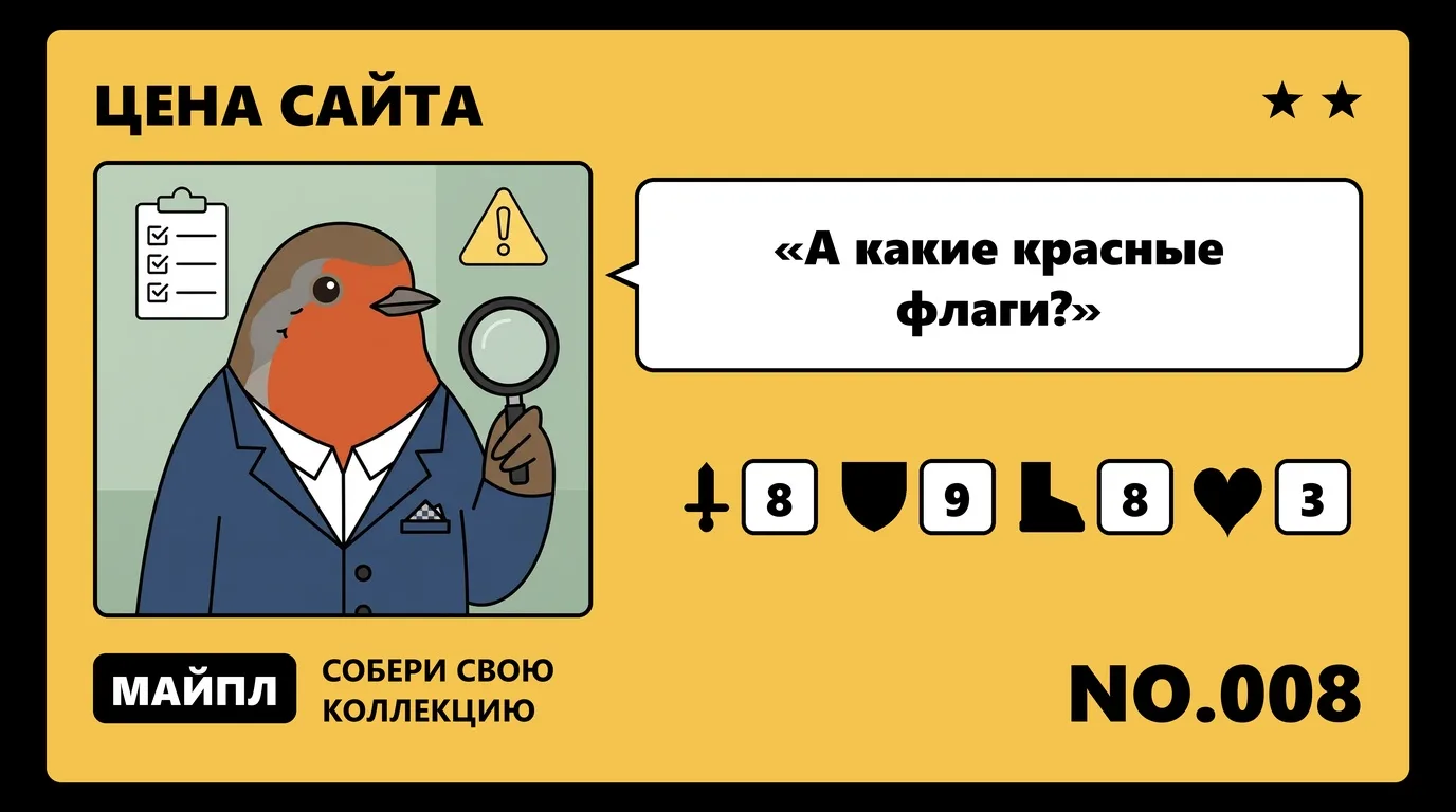 Признаки сайта под переделку