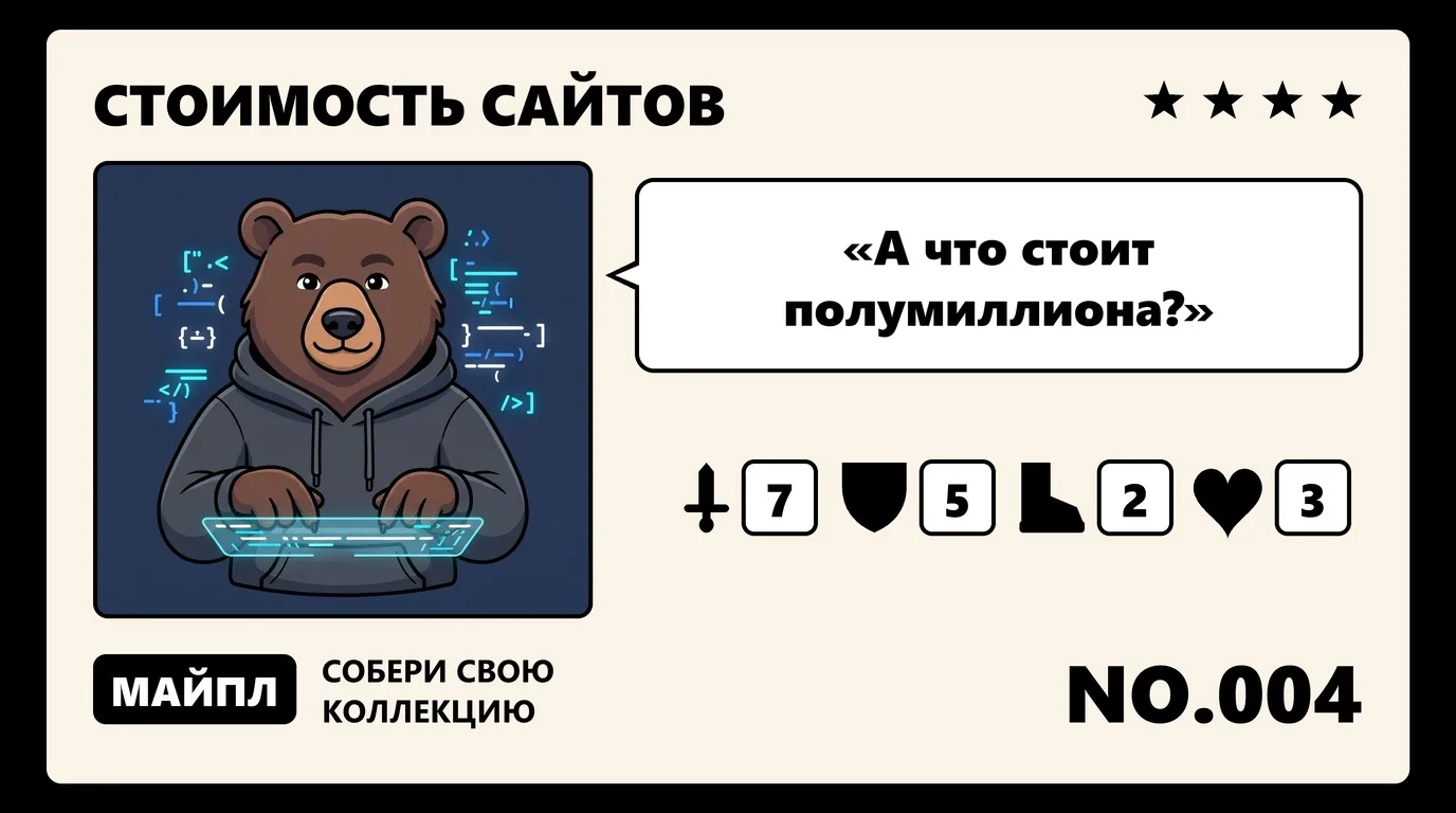 Что входит в сайт за 500 000 ₽