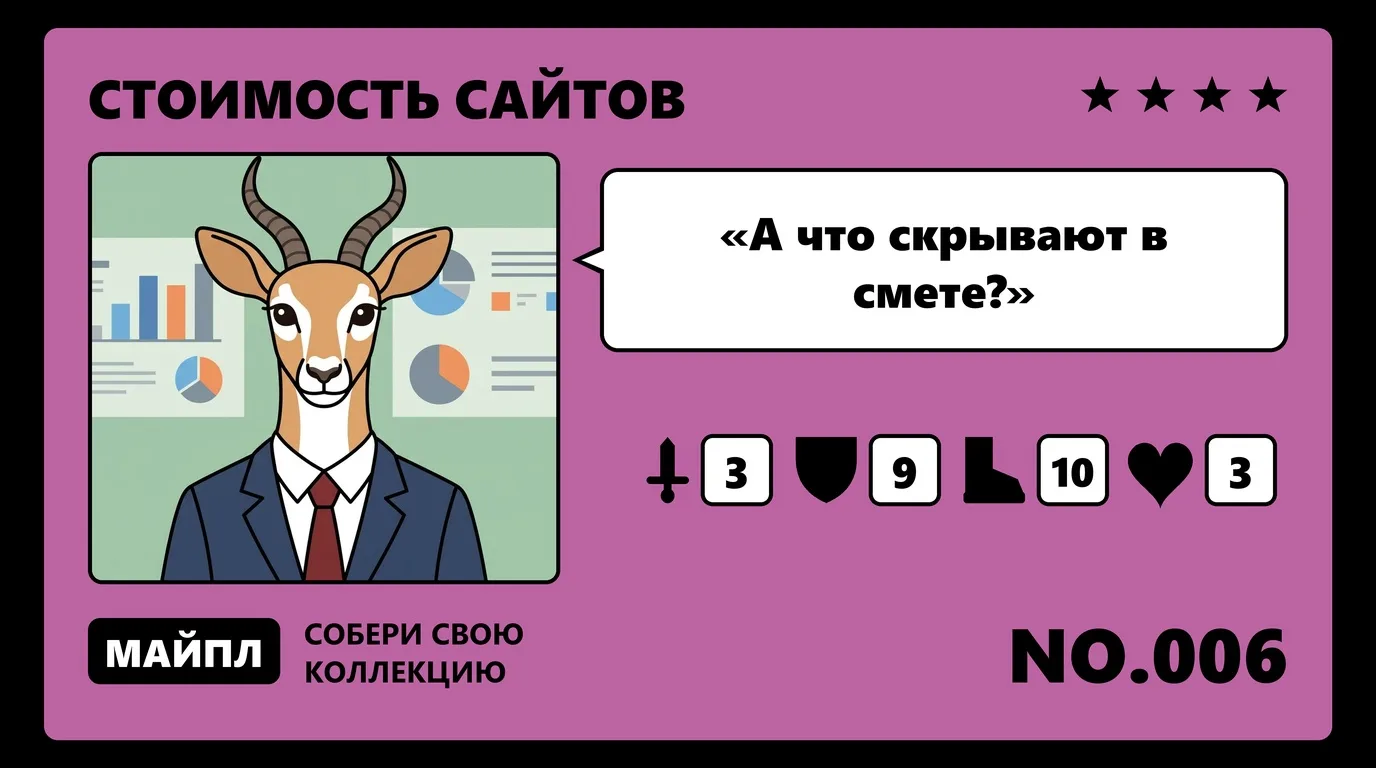 Смета на разработку сайта — пять строк, которых не хватает