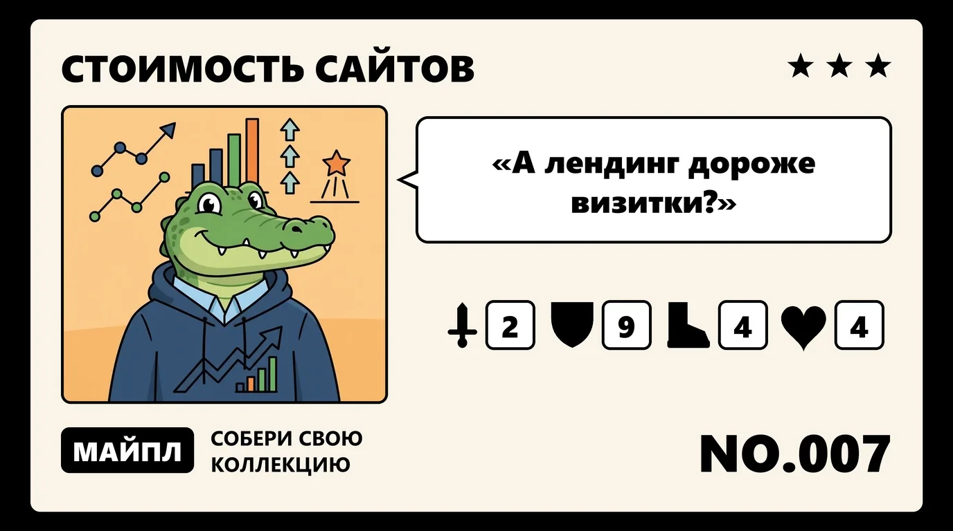 Цены на сайты по типам в 2026 году