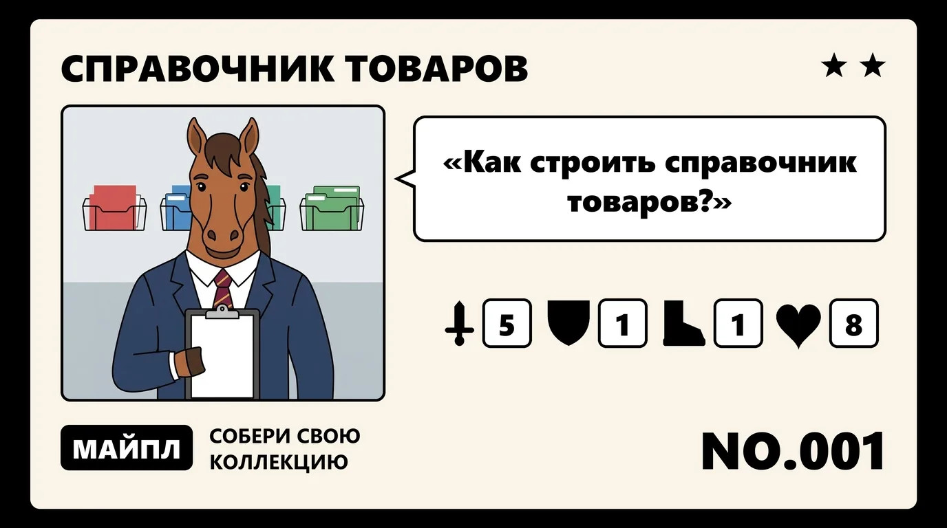 Справочник номенклатуры 1С: правила на 30 000 SKU