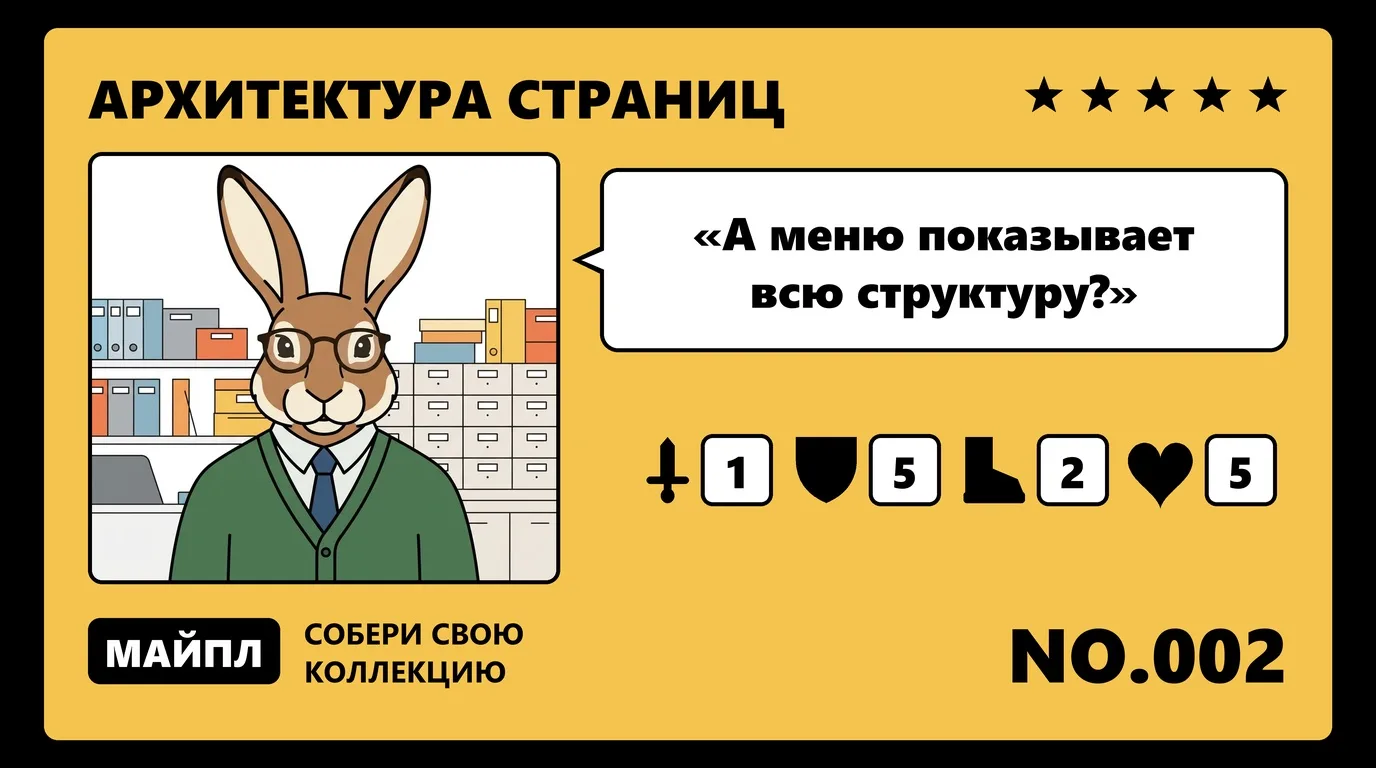 Что такое структура сайта и чем она не является
