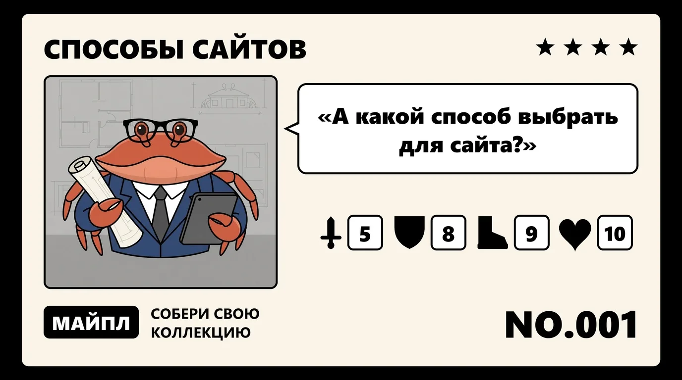Типы создания сайта: 5 способов и цена перехода