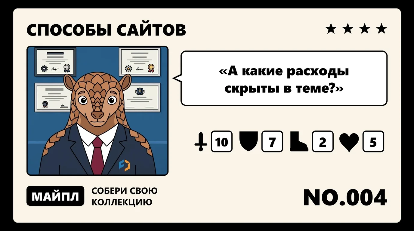 Готовая тема на CMS и скрытые расходы
