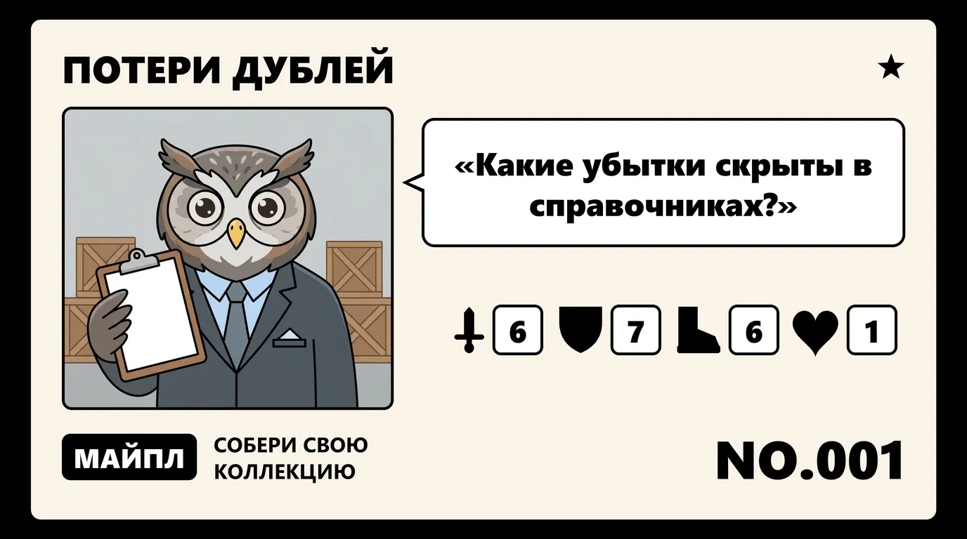 Цена грязных справочников: как посчитать потери