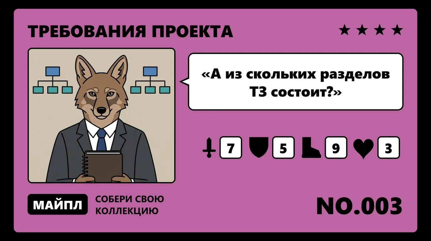 Структура технического задания из 12 разделов