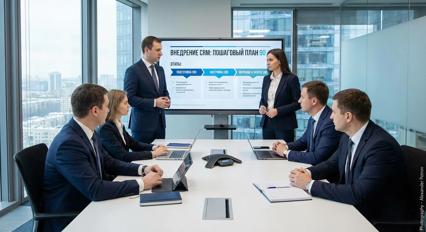 Внедрение CRM в компанию: пошаговый план на 90 дней