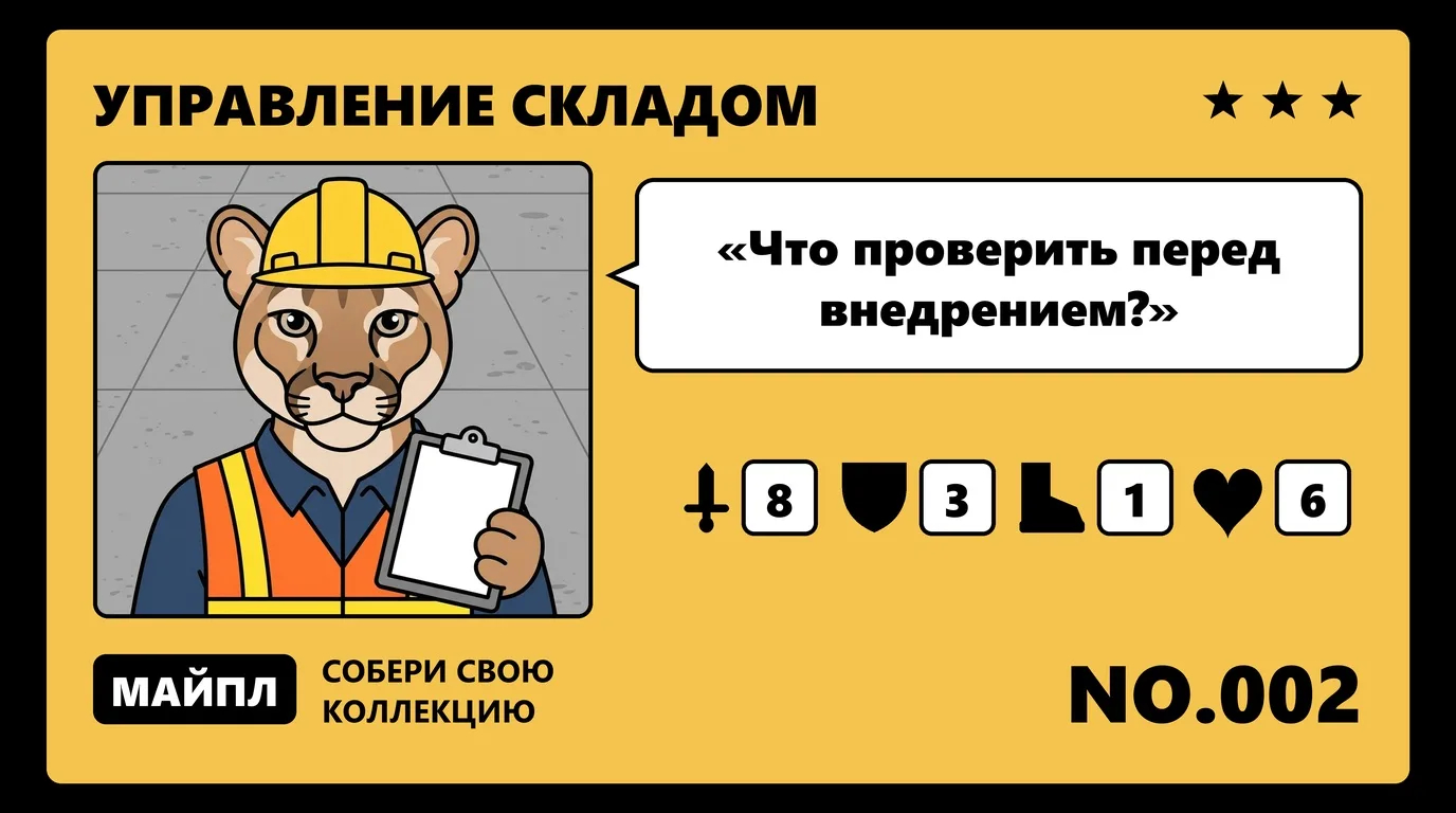 Обследование склада. 15 вопросов до ТЗ