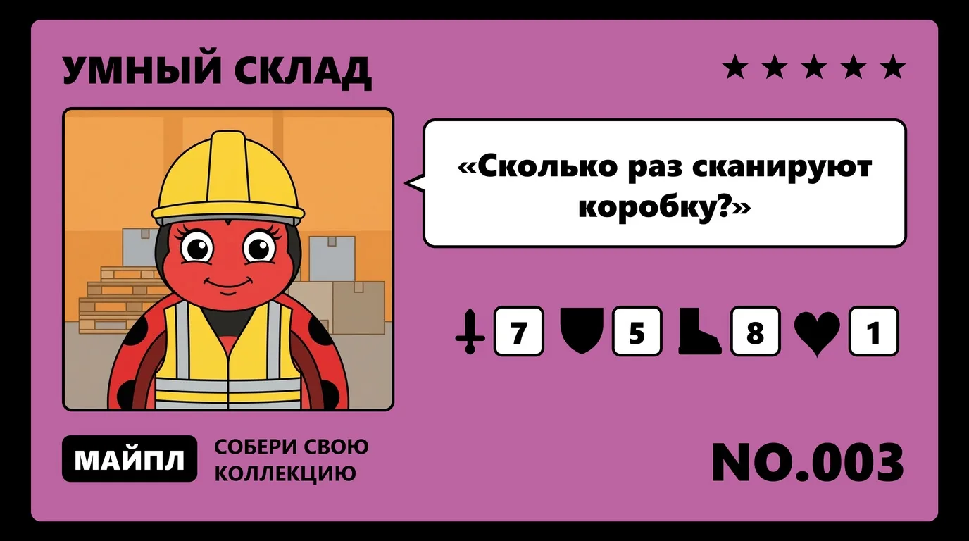 Путь коробки через склад за 6 шагов