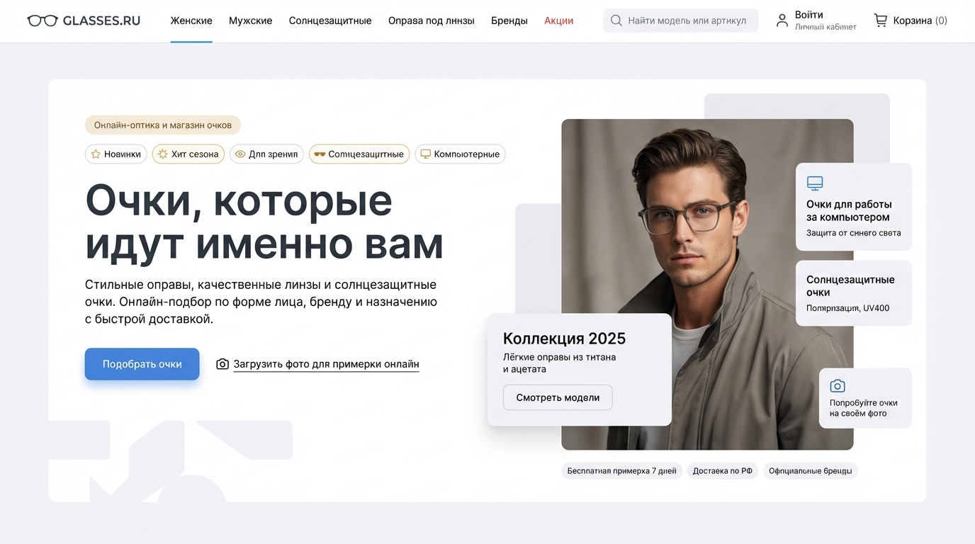 Интернет-магазин очков