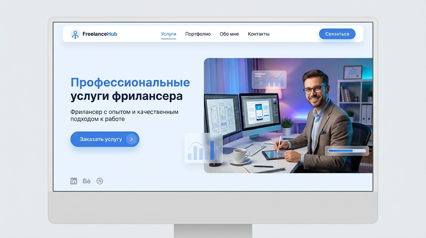 Сайт-визитка фрилансера