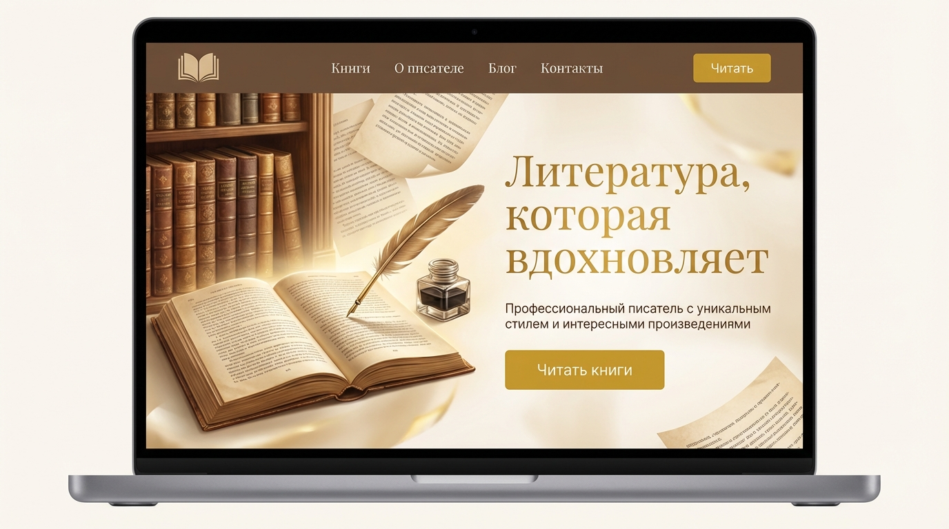 Сайт писателя