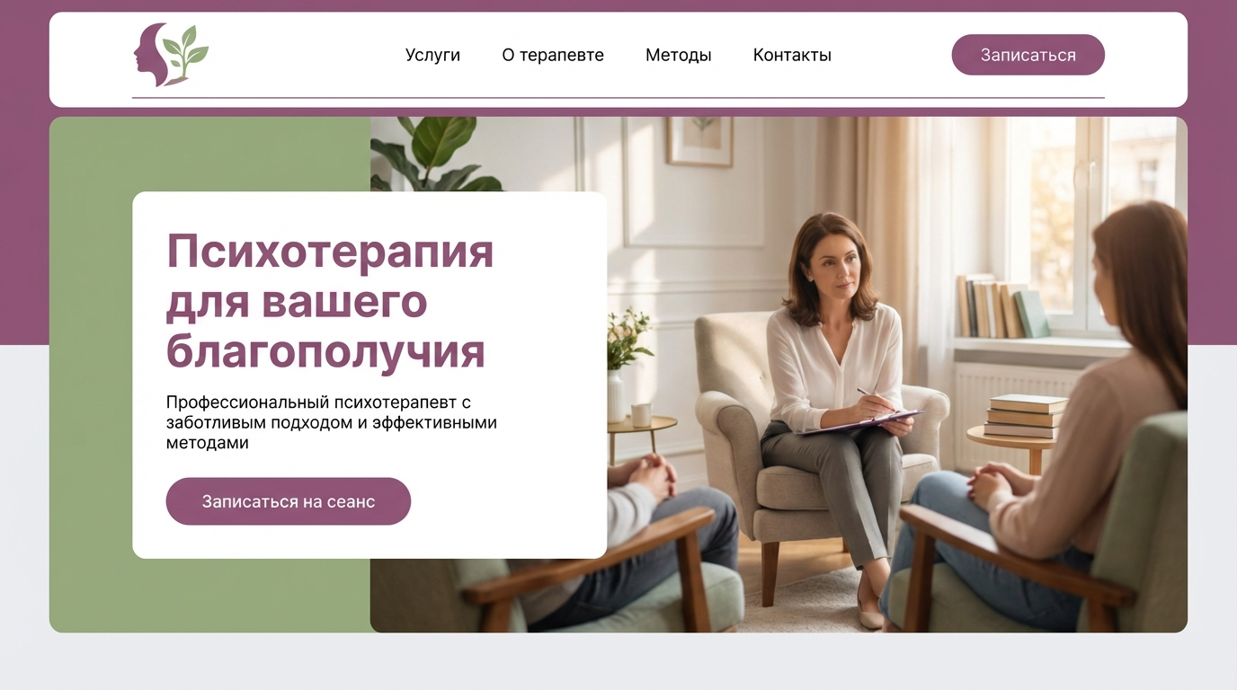 Сайт психотерапевта